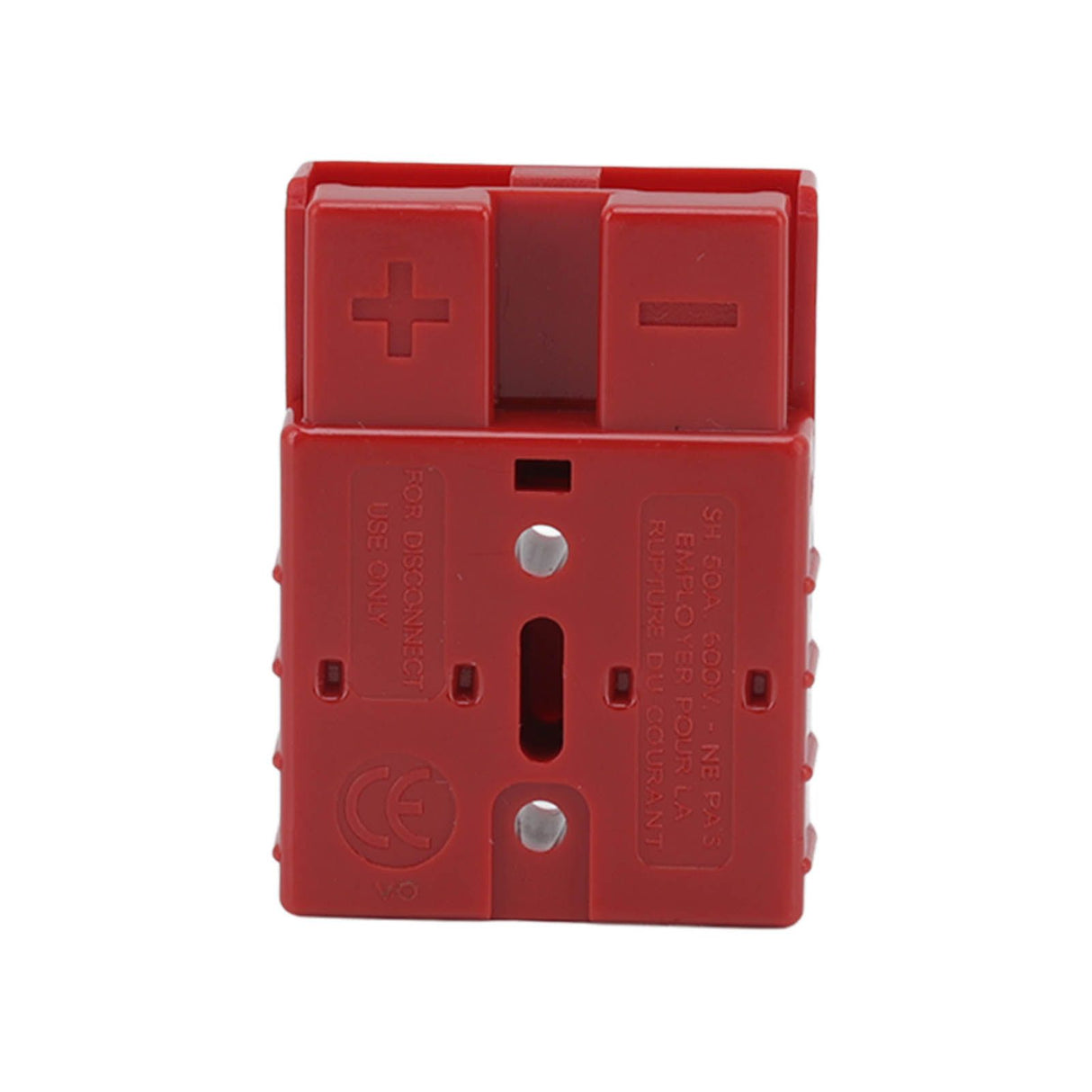 50A 600V Connector Double Pole High Current Power Supply Plug Connector for Solar Panel Dual Battery System Red