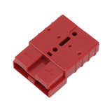 50A 600V Connector Double Pole High Current Power Supply Plug Connector for Solar Panel Dual Battery System Red - Rear View