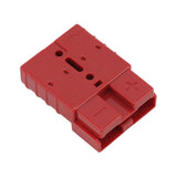 50A 600V Connector Double Pole High Current Power Supply Plug Connector for Solar Panel Dual Battery System Red - Close-Up Angle