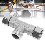 Pipe Fitting 3 Way Tee 304 Stainless Steel Hose Connector Pipeline Adapter G1/2 for Water Air Middle Male Thread