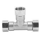 Pipe Fitting 3 Way Tee 304 Stainless Steel Hose Connector Pipeline Adapter G1/2 for Water Air Female Thread