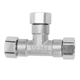Pipe Fitting 3 Way Tee 304 Stainless Steel Hose Connector Pipeline Adapter G1/2 for Water Air Female Thread