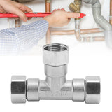 Pipe Fitting 3 Way Tee 304 Stainless Steel Hose Connector Pipeline Adapter G1/2 for Water Air Female Thread