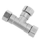 Pipe Fitting 3 Way Tee 304 Stainless Steel Hose Connector Pipeline Adapter G1/2 for Water Air Female Thread