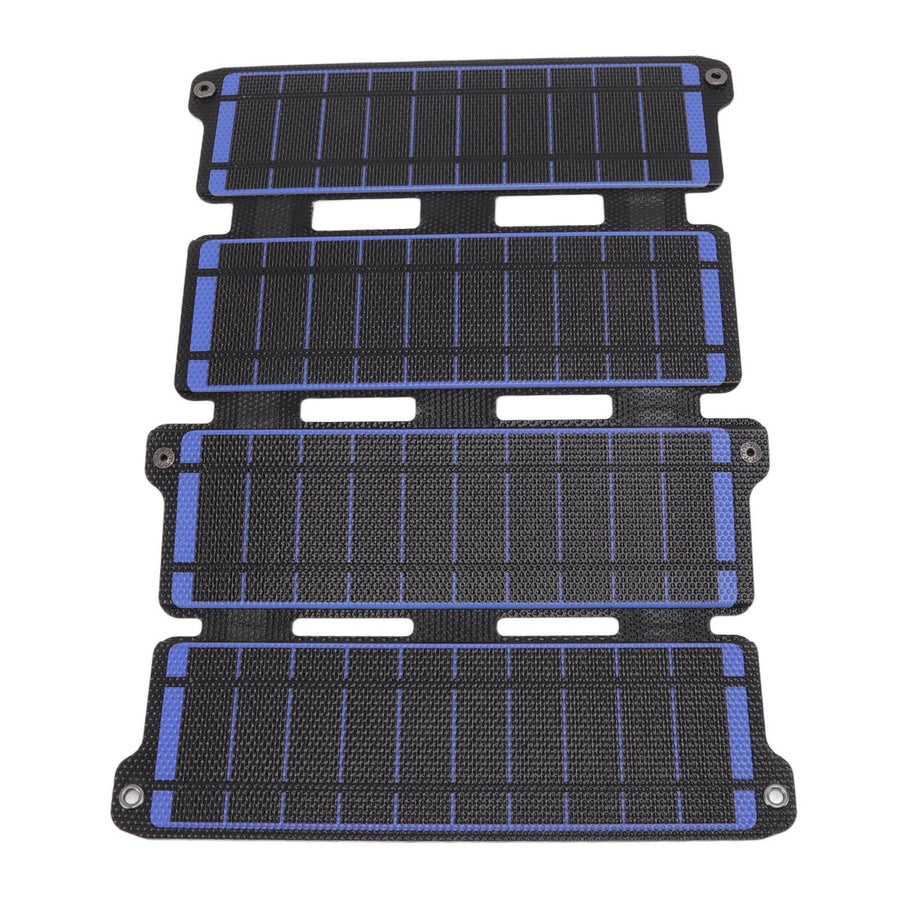Solar Panel Folding Monocrystalline Silicon 2 USB Output Flexible ETFE Solar Panel 14W 5V Blue