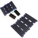 Solar Panel Folding Monocrystalline Silicon 2 USB Output Flexible ETFE Solar Panel 14W 5V Blue - Extra Image