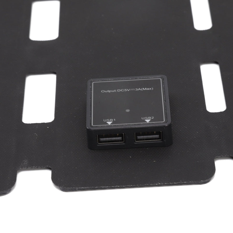 Solar Panel Folding Monocrystalline Silicon 2 USB Output Flexible ETFE Solar Panel 14W 5V Blue