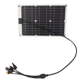 Solar Battery Panel 50W 4 Connectors Monocrystalline Silicon High Efficiency Portable Solar Charger Panel 18V Output