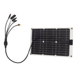 Solar Battery Panel 50W 4 Connectors Monocrystalline Silicon High Efficiency Portable Solar Charger Panel 18V Output