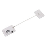 Window Cable Lock Password Unlocking Stable Childproofing Refrigerator Lock with Mounting Screws - Top-Down View