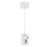 Window Cable Lock Password Unlocking Stable Childproofing Refrigerator Lock with Mounting Screws - 45-Degree Angle