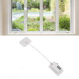 Window Cable Lock Password Unlocking Stable Childproofing Refrigerator Lock with Mounting Screws - Extra Image