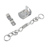 Door Chain Lock Stainless Steel Chain Door Guard Anti Theft Security Door Chain Lock for Hotel Apartment - Front View