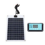 Solar Panels 1 for 5 50W Solar Panel Battery Charger with MPPT 100A Controller for 12V Battery and DC Charging Equipment