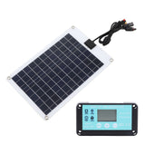 Solar Panels 1 for 5 50W Solar Panel Battery Charger with MPPT 100A Controller for 12V Battery and DC Charging Equipment