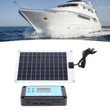 Solar Panels 1 for 5 50W Solar Panel Battery Charger with MPPT 100A Controller for 12V Battery and DC Charging Equipment