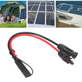 Solar Panel Cables Connectors SAE Adapter 10AWG 0.35m Solar Power Cable Copper Wire for RV
