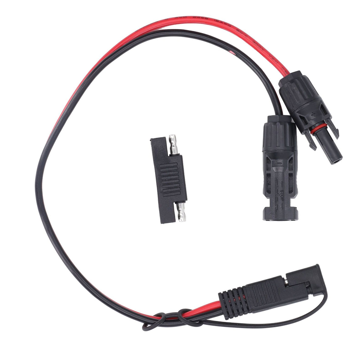 Solar Panel Connector Cable 12AWG PVC Copper Solar Panel to SAE Adapter for Motorbike Cars