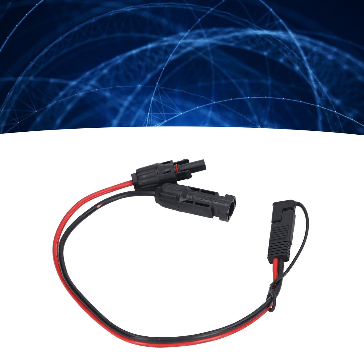 Solar Panel Connector Cable 12AWG PVC Copper Solar Panel to SAE Adapter for Motorbike Cars