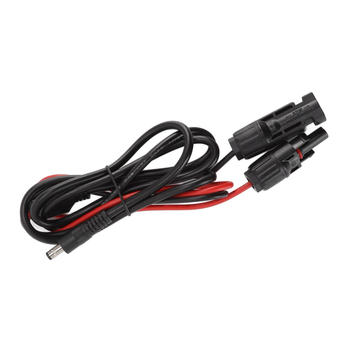 16AWG Solar Connector to DC 5.5mm Male Adapter Cable Copper Solar Panel Extension Cable