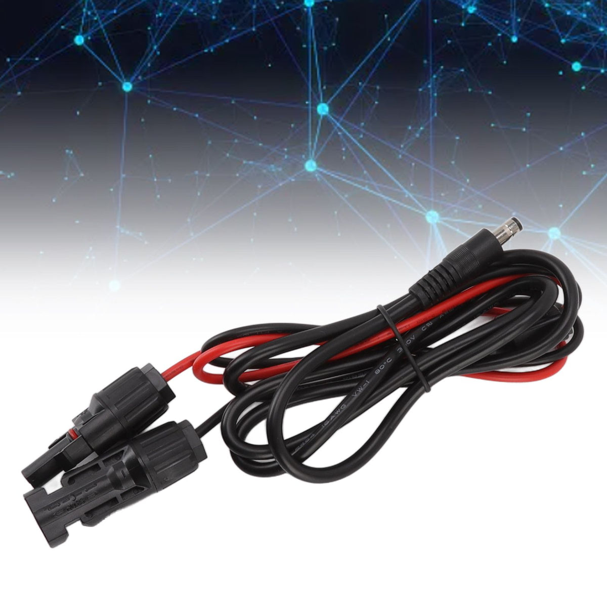 16AWG Solar Connector to DC 5.5mm Male Adapter Cable Copper Solar Panel Extension Cable