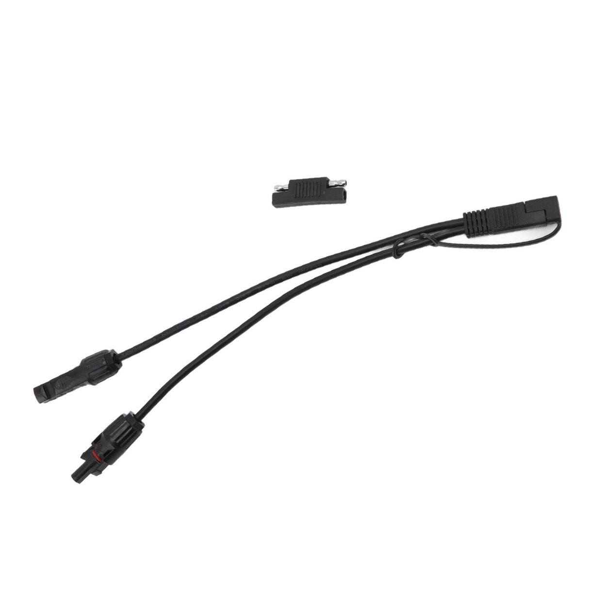 10AWG Solar Panel to SAE Adapter Cable SAE Solar Extension Cable for Automobiles Motorcycles 0.35m Black