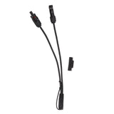 10AWG Solar Panel to SAE Adapter Cable SAE Solar Extension Cable for Automobiles Motorcycles 0.35m Black