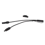 10AWG Solar Panel to SAE Adapter Cable SAE Solar Extension Cable for Automobiles Motorcycles 0.35m Black - Side View