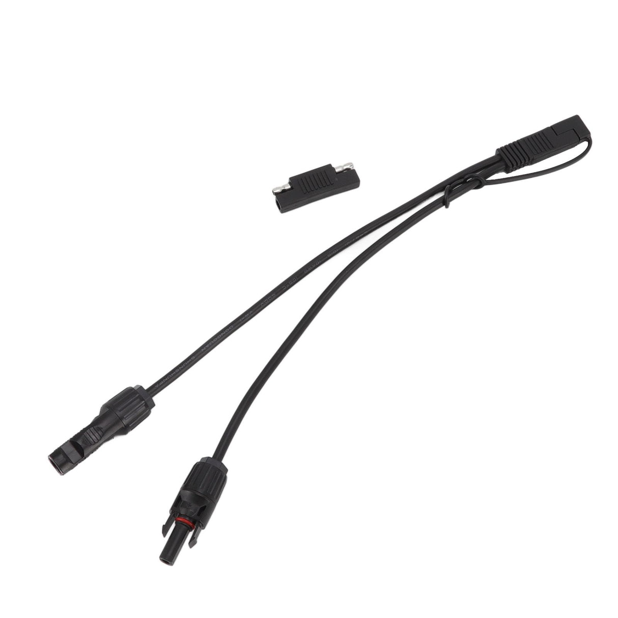 10AWG Solar Panel to SAE Adapter Cable SAE Solar Extension Cable for Automobiles Motorcycles 0.35m Black
