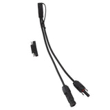 10AWG Solar Panel to SAE Adapter Cable SAE Solar Extension Cable for Automobiles Motorcycles 0.35m Black - Rear View
