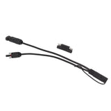 10AWG Solar Panel to SAE Adapter Cable SAE Solar Extension Cable for Automobiles Motorcycles 0.35m Black