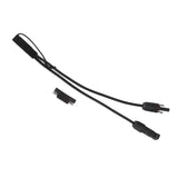 10AWG Solar Panel to SAE Adapter Cable SAE Solar Extension Cable for Automobiles Motorcycles 0.35m Black