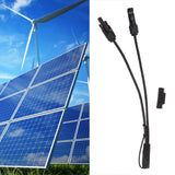 10AWG Solar Panel to SAE Adapter Cable SAE Solar Extension Cable for Automobiles Motorcycles 0.35m Black