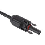 10AWG Solar Panel to SAE Adapter Cable SAE Solar Extension Cable for Automobiles Motorcycles 0.35m Black