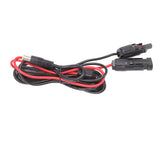 Solar Panel Connector Adapter Female to Male 2 Cores DC7.9mm Copper PVC 16AWG DC 8.0 Extension Cord - Side View