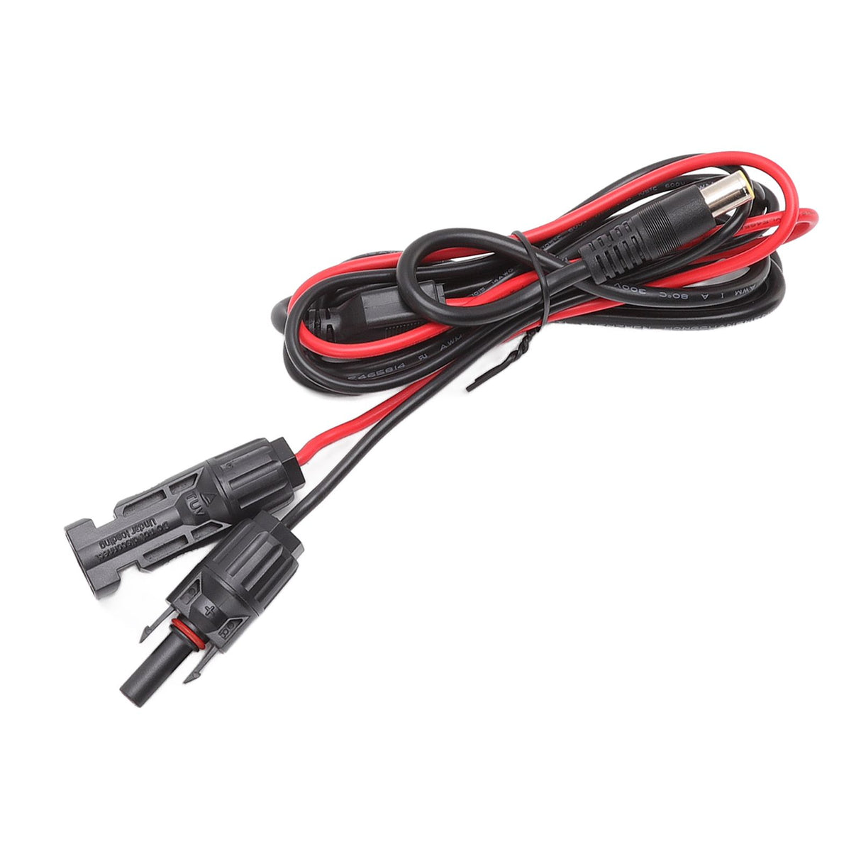 Solar Panel Connector Adapter Female to Male 2 Cores DC7.9mm Copper PVC 16AWG DC 8.0 Extension Cord