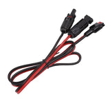 Solar to 30A Copper Mobile Energy Storage Battery Adapter Cable Charging Connector Cable for Anderson 30A 12AWG 1.0m