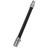 Wrench Extension Rod Bendable Universal Flexible Shaft Sleeve Extension Bar for Factory Workshop Black 1/2 - Top-Down View
