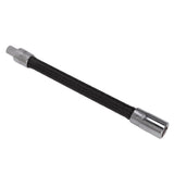 Wrench Extension Rod Bendable Universal Flexible Shaft Sleeve Extension Bar for Factory Workshop Black 1/2