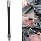 Wrench Extension Rod Bendable Universal Flexible Shaft Sleeve Extension Bar for Factory Workshop Black 1/2