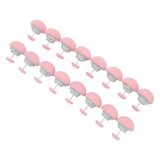 16PCS Bed Duvet Sheet Fixing Clip Mushroom Shaped Cloth Needle Plastic Quilt Fixator for Home Cushion Pink