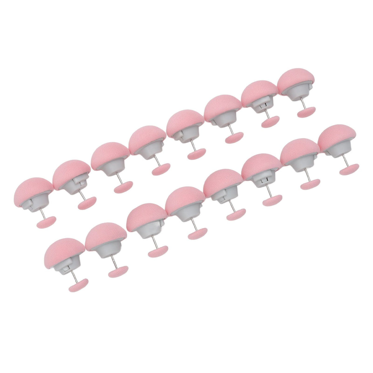 16PCS Bed Duvet Sheet Fixing Clip Mushroom Shaped Cloth Needle Plastic Quilt Fixator for Home Cushion Pink