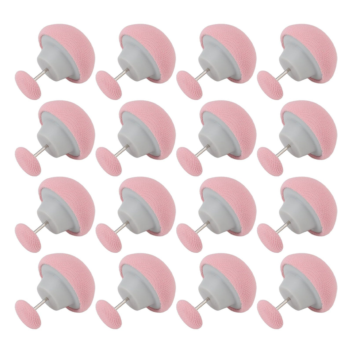 16PCS Bed Duvet Sheet Fixing Clip Mushroom Shaped Cloth Needle Plastic Quilt Fixator for Home Cushion Pink