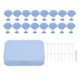 16PCS Bed Duvet Sheet Fixing Clip Mushroom Shaped Cloth Needle Plastic Quilt Fixator for Home Cushion Blue