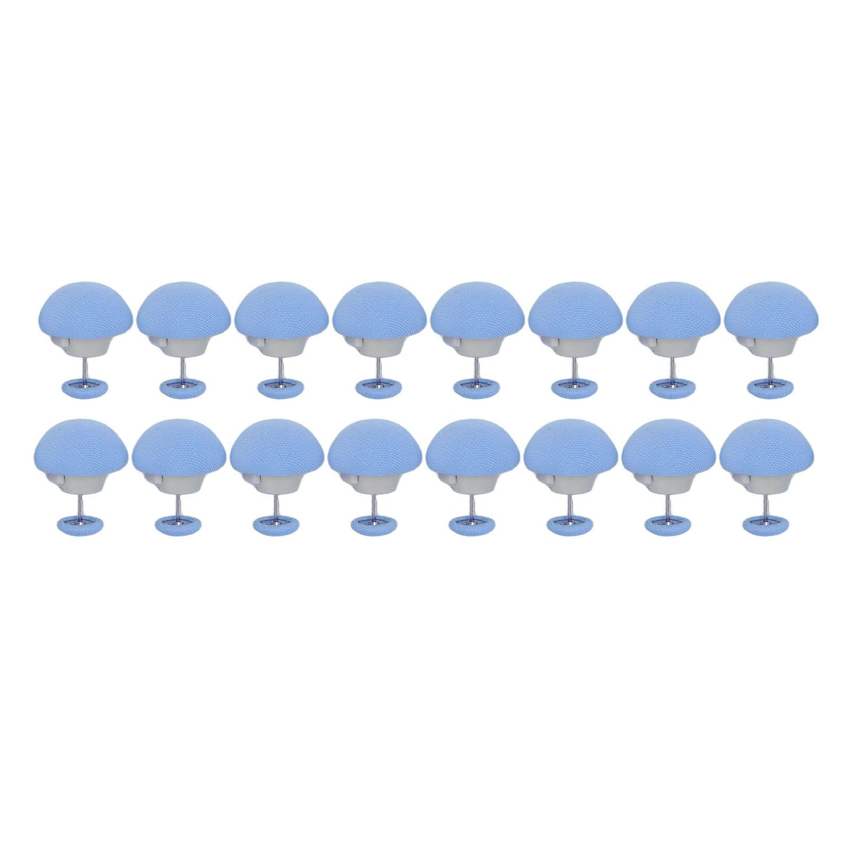 16PCS Bed Duvet Sheet Fixing Clip Mushroom Shaped Cloth Needle Plastic Quilt Fixator for Home Cushion Blue