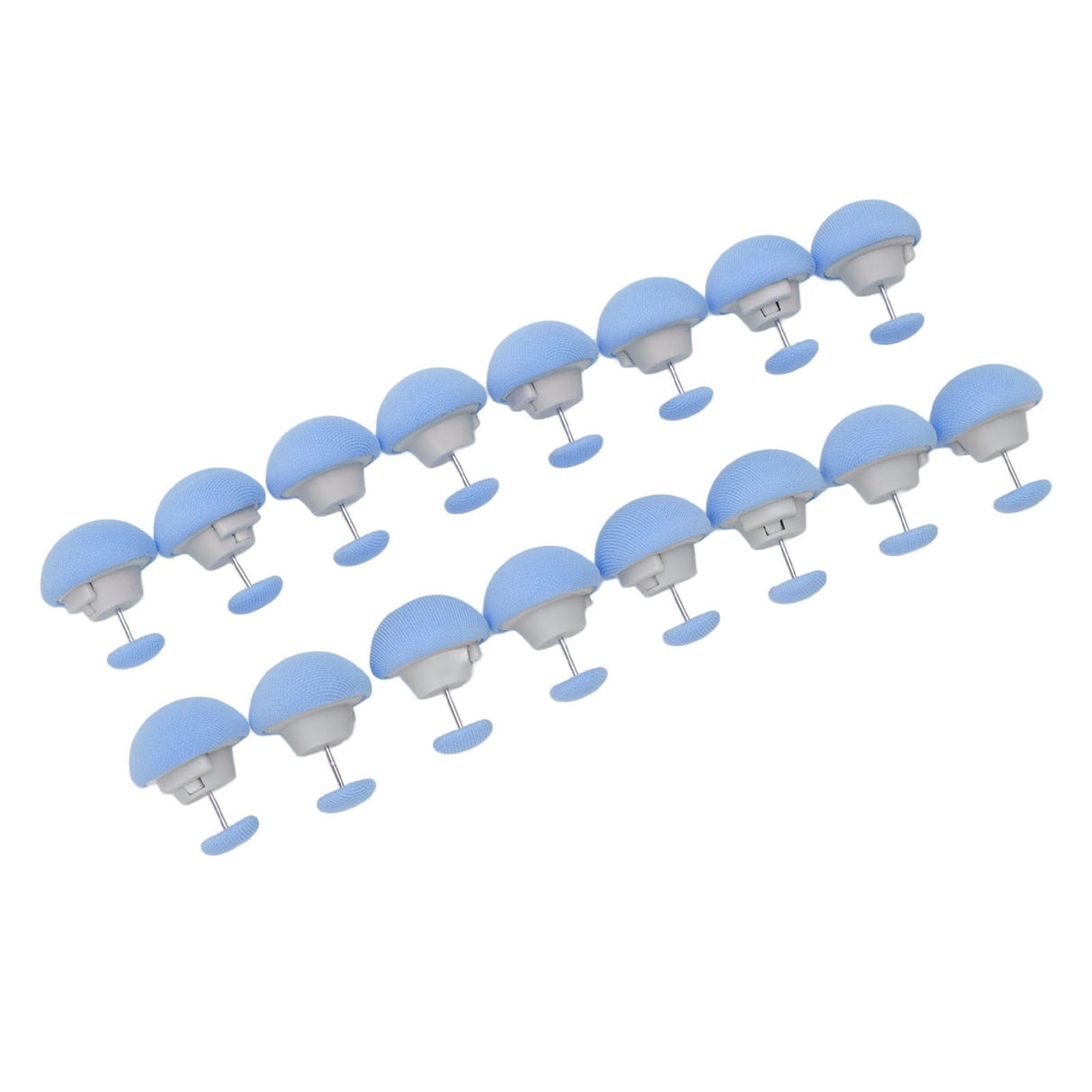 16PCS Bed Duvet Sheet Fixing Clip Mushroom Shaped Cloth Needle Plastic Quilt Fixator for Home Cushion Blue