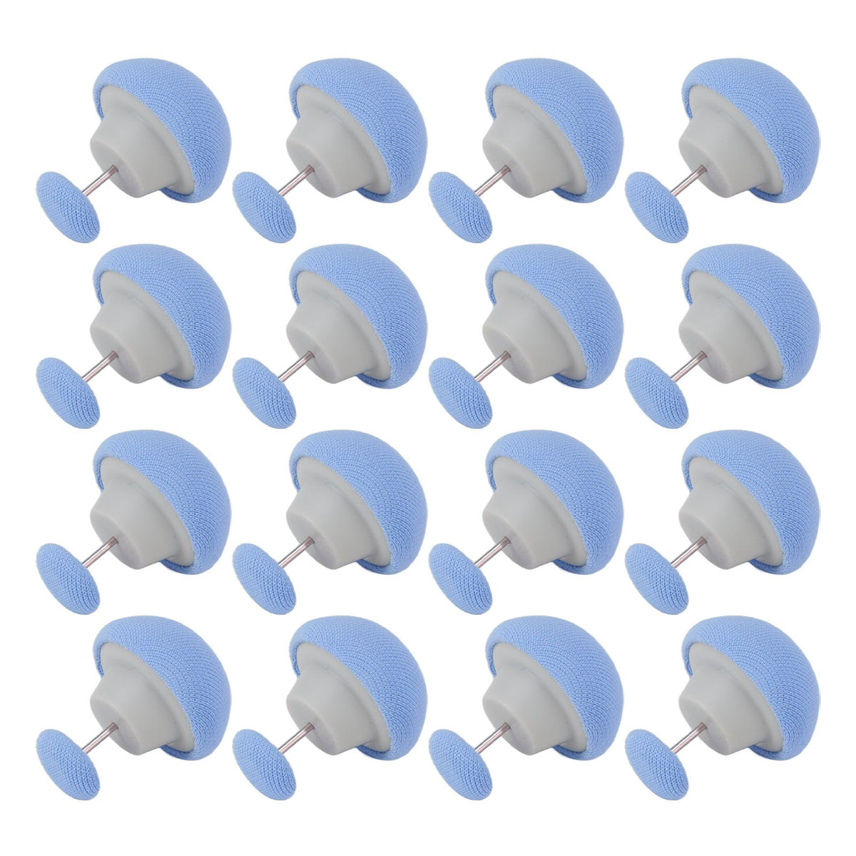 16PCS Bed Duvet Sheet Fixing Clip Mushroom Shaped Cloth Needle Plastic Quilt Fixator for Home Cushion Blue