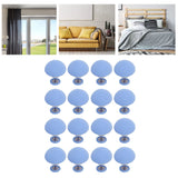 16PCS Bed Duvet Sheet Fixing Clip Mushroom Shaped Cloth Needle Plastic Quilt Fixator for Home Cushion Blue