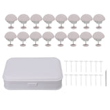 16PCS Bed Duvet Sheet Fixing Clip Mushroom Shaped Cloth Needle Plastic Quilt Fixator for Home Cushion Grey