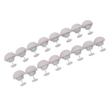 16PCS Bed Duvet Sheet Fixing Clip Mushroom Shaped Cloth Needle Plastic Quilt Fixator for Home Cushion Grey - Side View